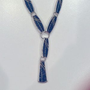 Beautiful blue and silver necklace